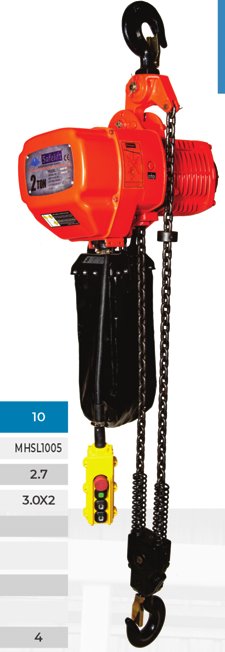 Electric Chain Hoist — Single Speed